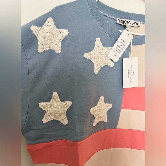 Free People x Tricia Fix Stars and Stripes Sweatshirt - Picture 9 of 11
